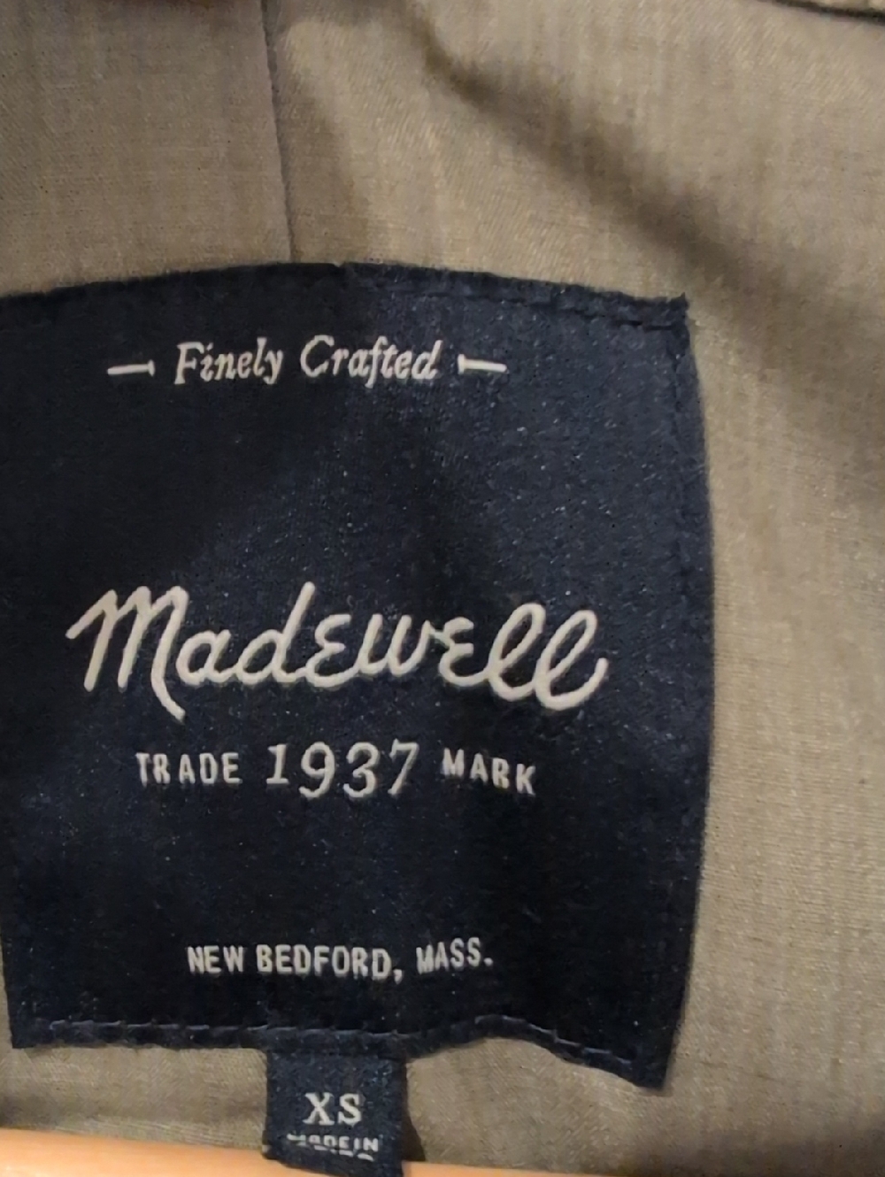 Madewell Quilted Army Green Jacket Size XS - Picture 2 of 7